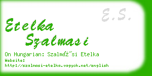 etelka szalmasi business card